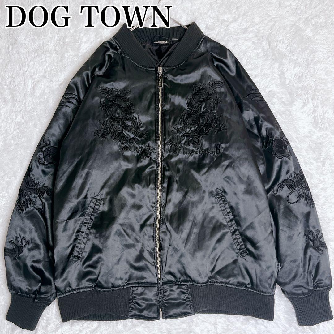 DOGTOWN ドッグタウン スカジャン 黒龍 BLACK DRAGON 刺繍 - メルカリ