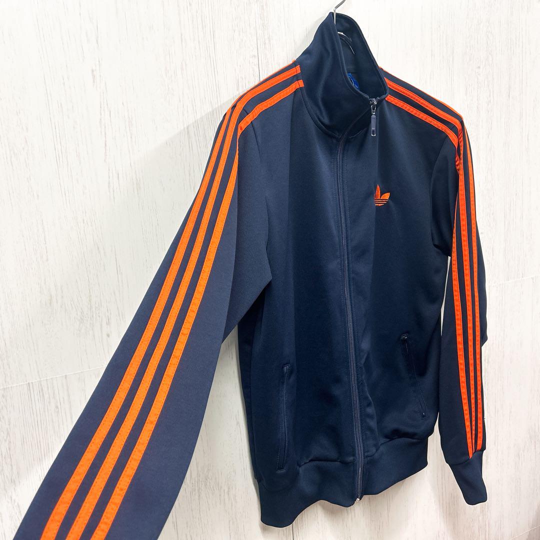 アディダスオリジナルス トラックジャケット ネイビー×オレンジ XL