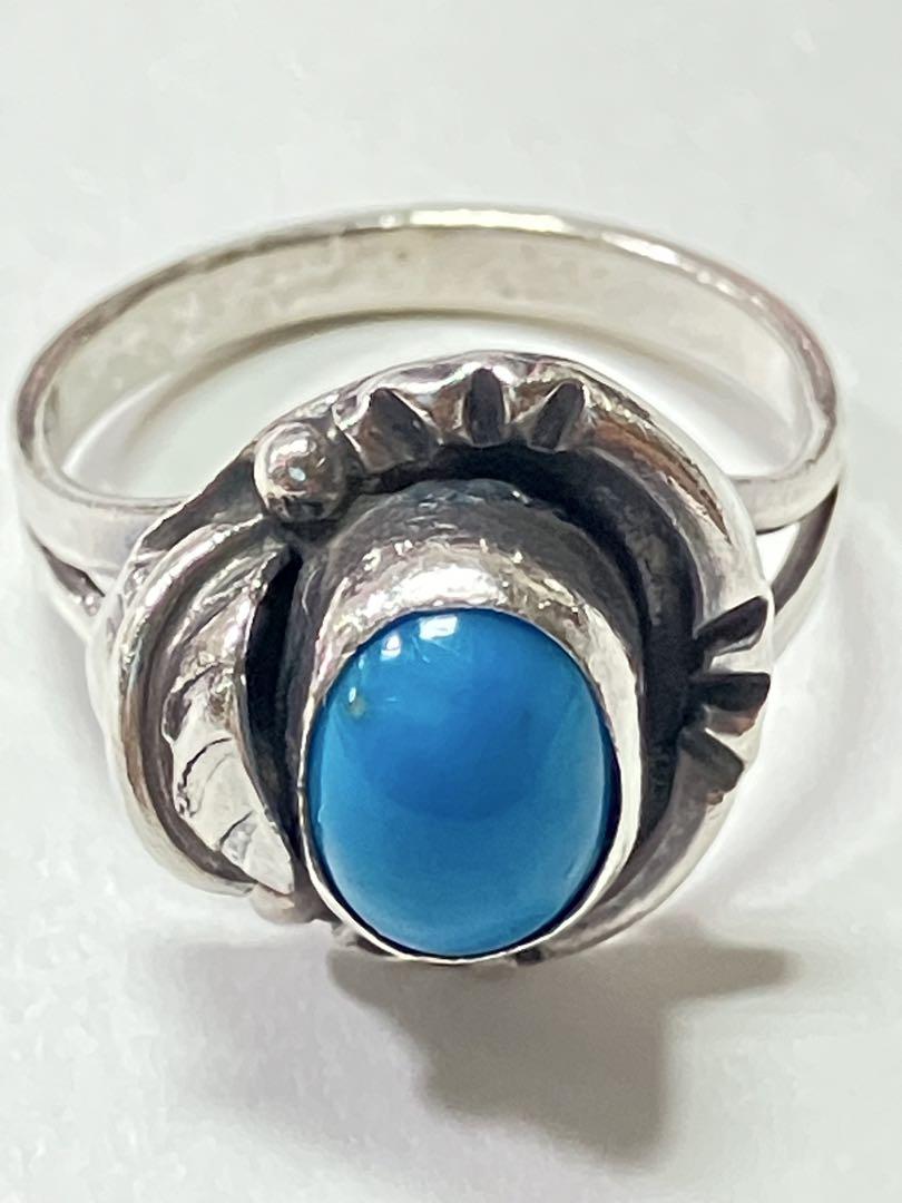 Mexico 925 リング　vintage メキシカンジュエリー　ターコイズ