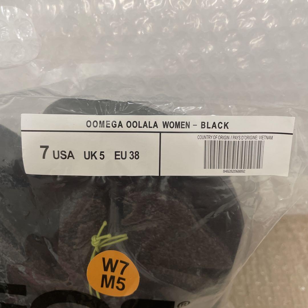 新品 oofos oomega ブラック 24cm 38 ウーフォス