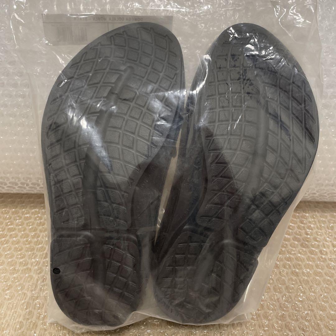 新品 oofos oomega ブラック 24cm 38 ウーフォス