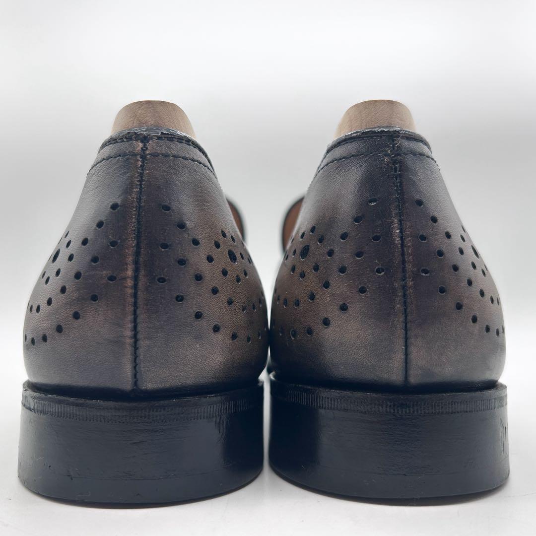 上質✨BERLUTI パーフォレーション ローファー 9.5 トープブラウン
