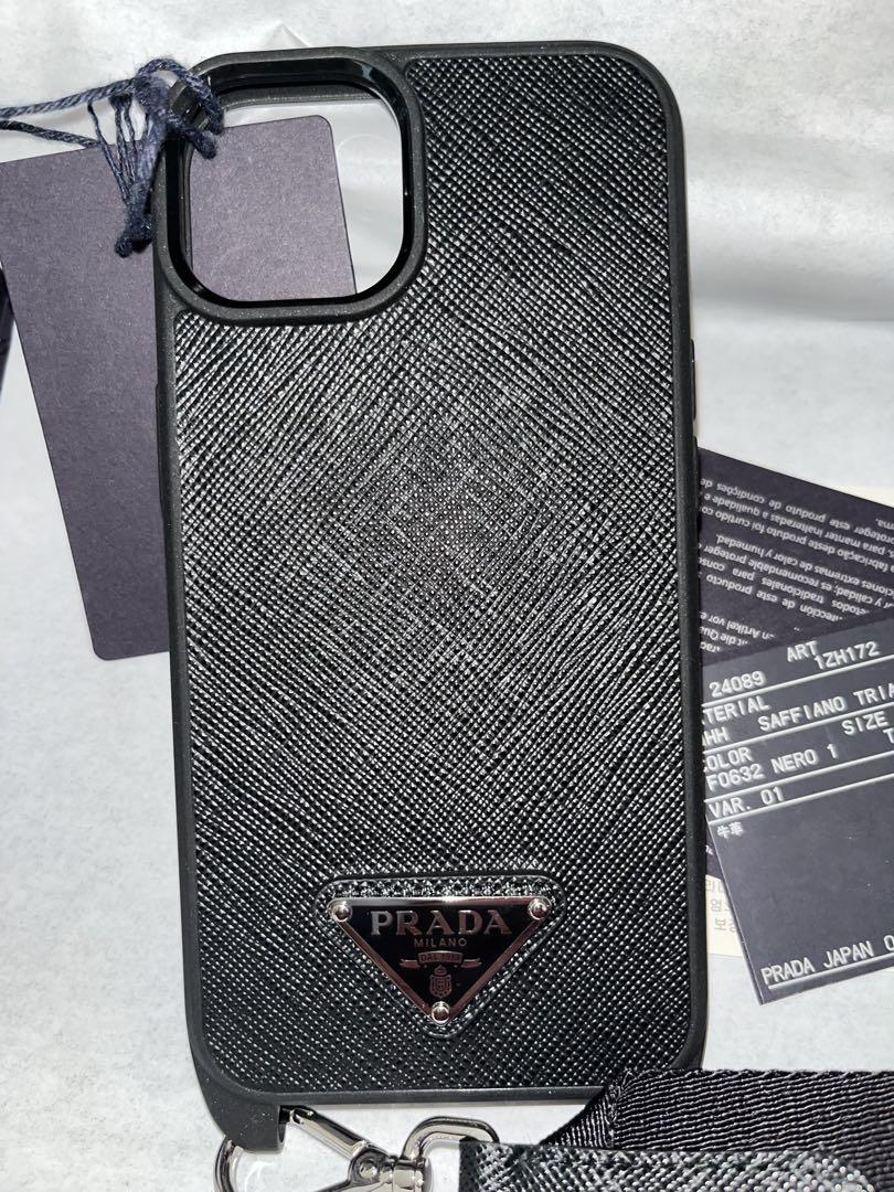 新品！プラダpradaサフィアーノレザー iPhone 14用ケース