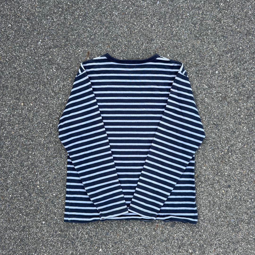 【希少】90s OLD UNIQLO 紺タグ ポロシャツ ネイビーボーダー L ◇希少90s OLD UNIQLO 紺タグ ポロシャツ ネイビーボーダ