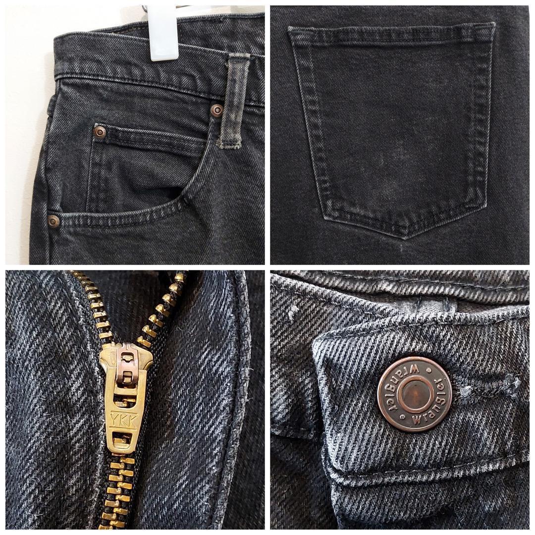 Wrangler ラングラー W34 ブラックデニム ボトム 黒 13406
