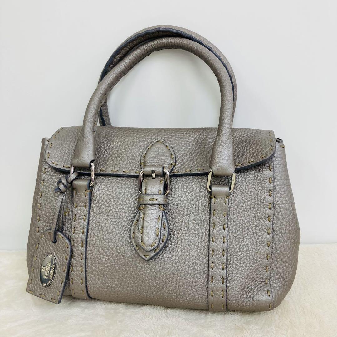 美品 FENDI フェンディ セレリア ミニリンダ ハンドバッグ 8BR486 画像2