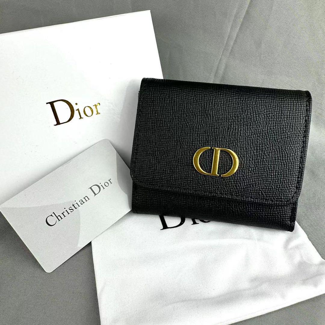 美品譲渡⚡人気品⚡Dior 三つ折り財布小銭入付き 財布