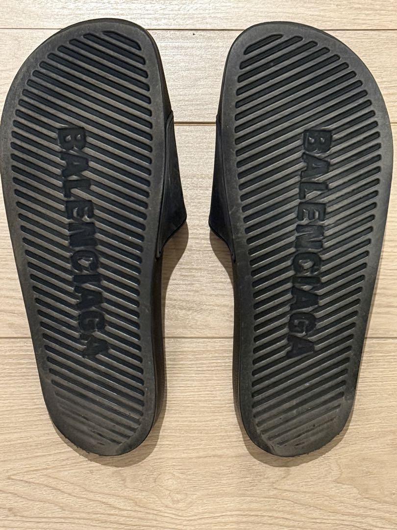 BALENCIAGA プールサンダル JP 26.5 ブラック 靴