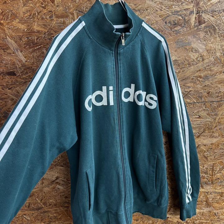 品質一番の ラッピング不可 ジャージ Adidas アディダス ジャージ グリーン 緑 ビックサイズ 古着 Old Centraliapca Org Centraliapca Org