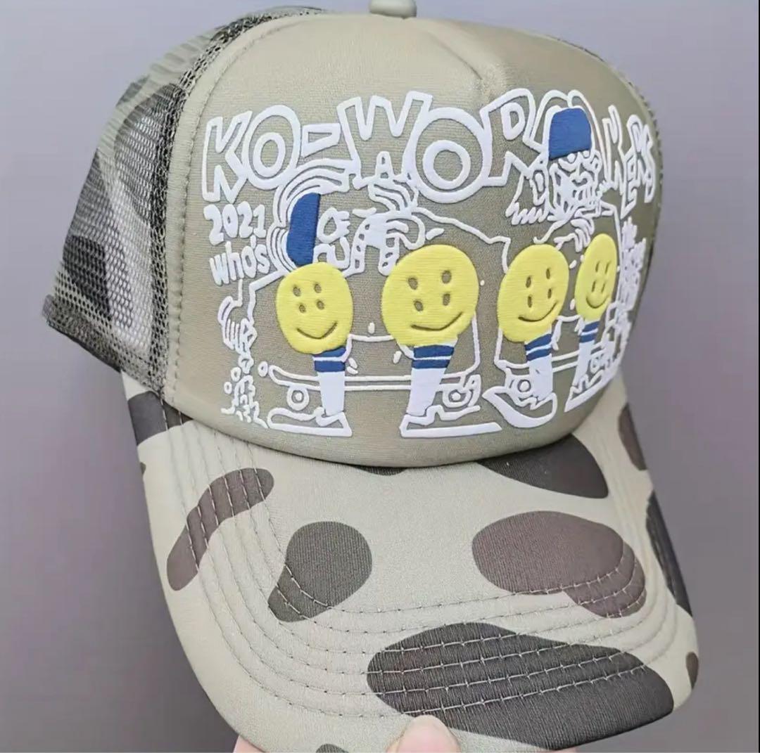 即完売品　y2k キャップ　achieve kapital似　三色展開