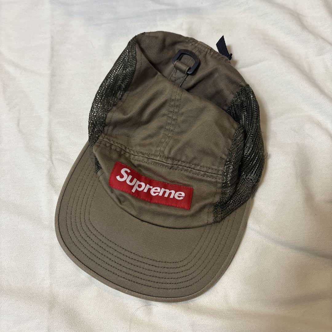Supreme オリーブ　カーキ　キャップ Supreme カーキ オリーブ ミリタリーメッシュキャップ - メルカリ