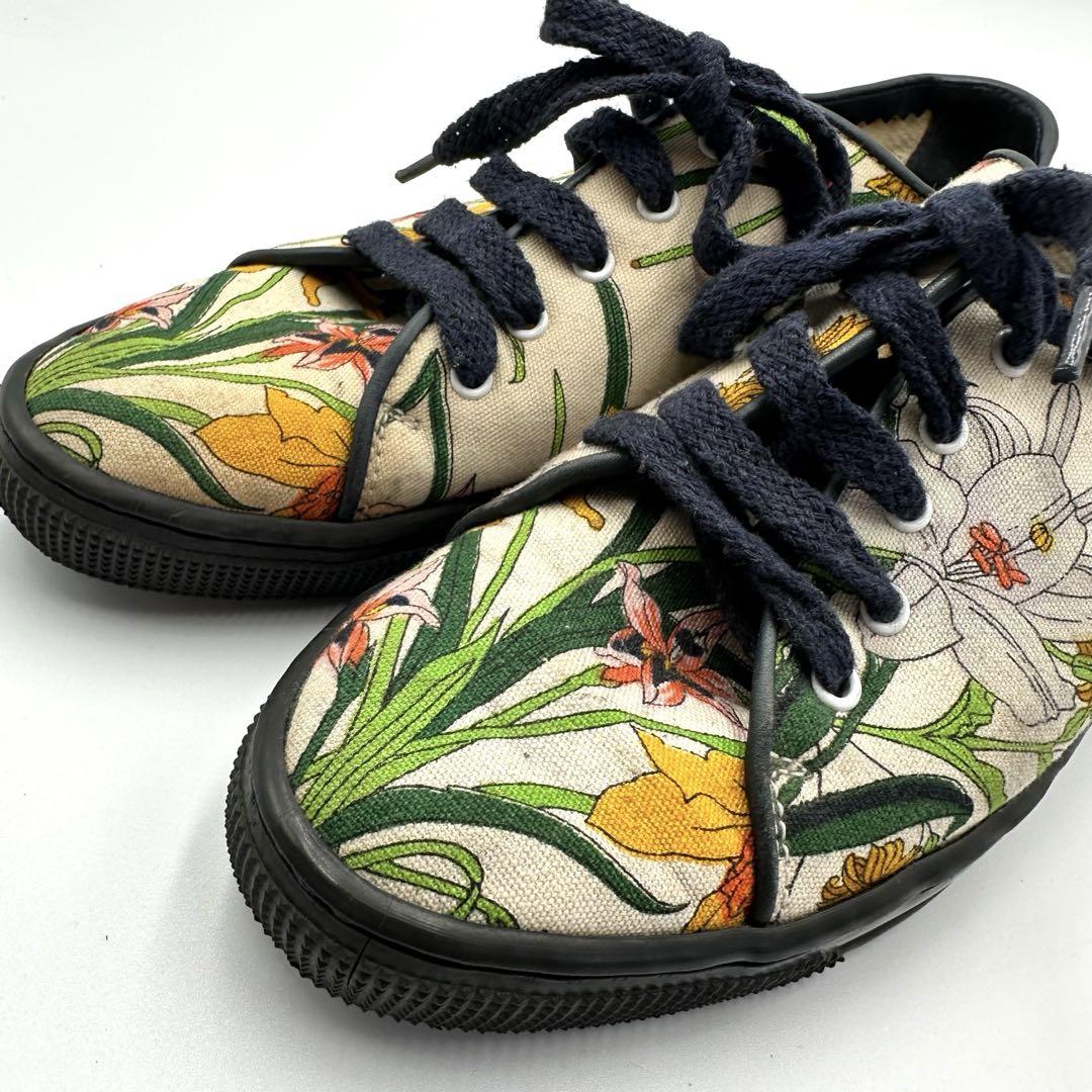 希少】GUCCI スニーカー ローカット 花柄 サイズ36 約23cm