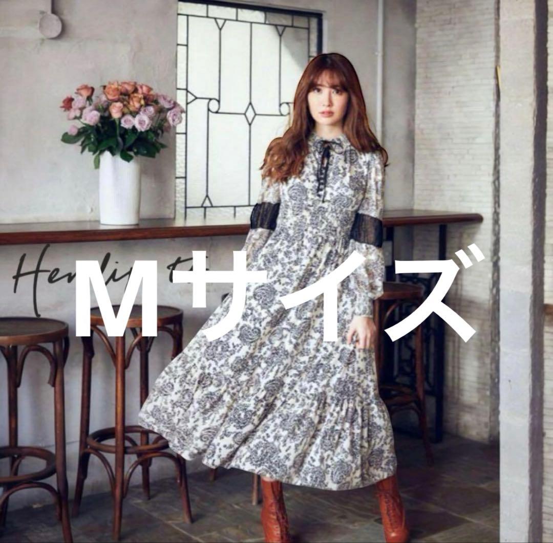herlipto Winter Floral Long-sleeve Dress