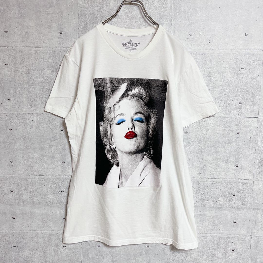 【NO COMMENT PARIS】Tシャツ (L) マリリンモンロー 半袖