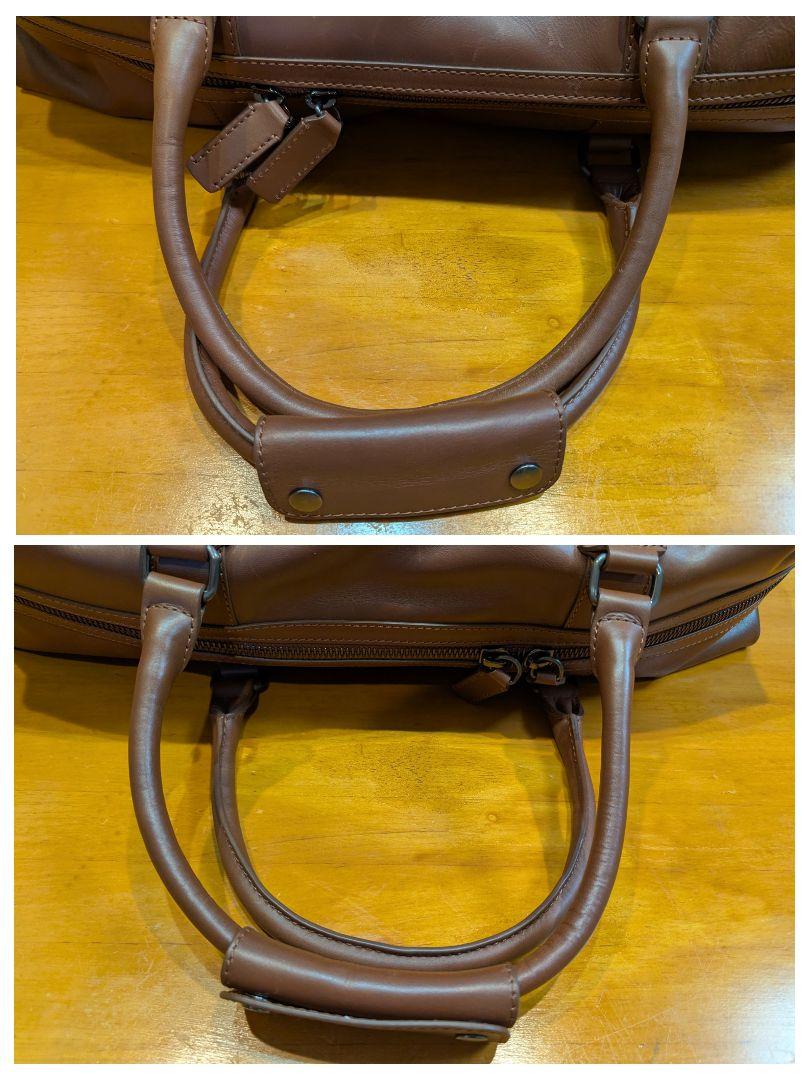 【希少】ランドローバー レザー ボストンバッグ ブラウン 2WAY