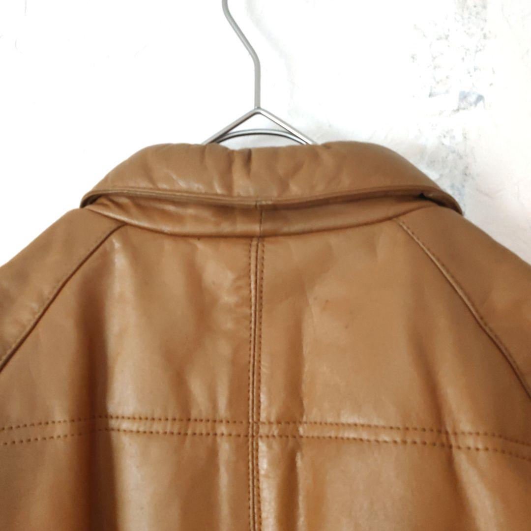 VINTAGE 本革 ショート丈レザー ジャケット