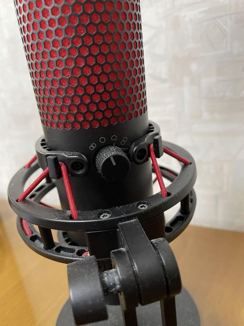 HYPERX QUADCASTマイク 赤黒