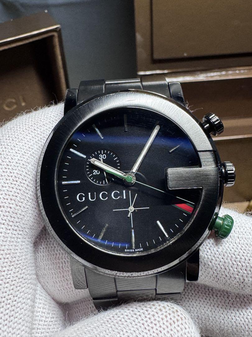 GUCCI クロノグラフ腕時計 ブラック