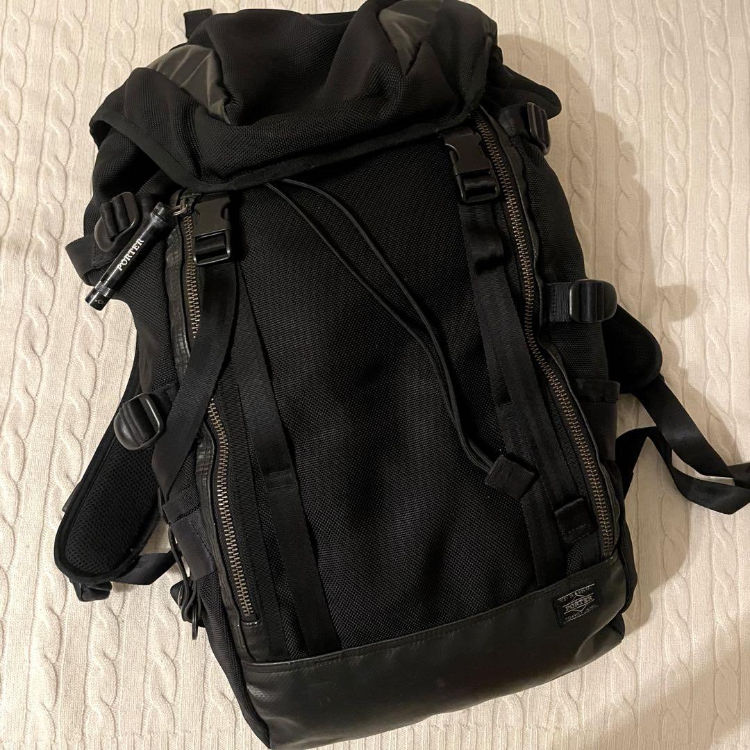 【極美品✨】 ポーター PORTER リュックサック ブラック 25L ヒート