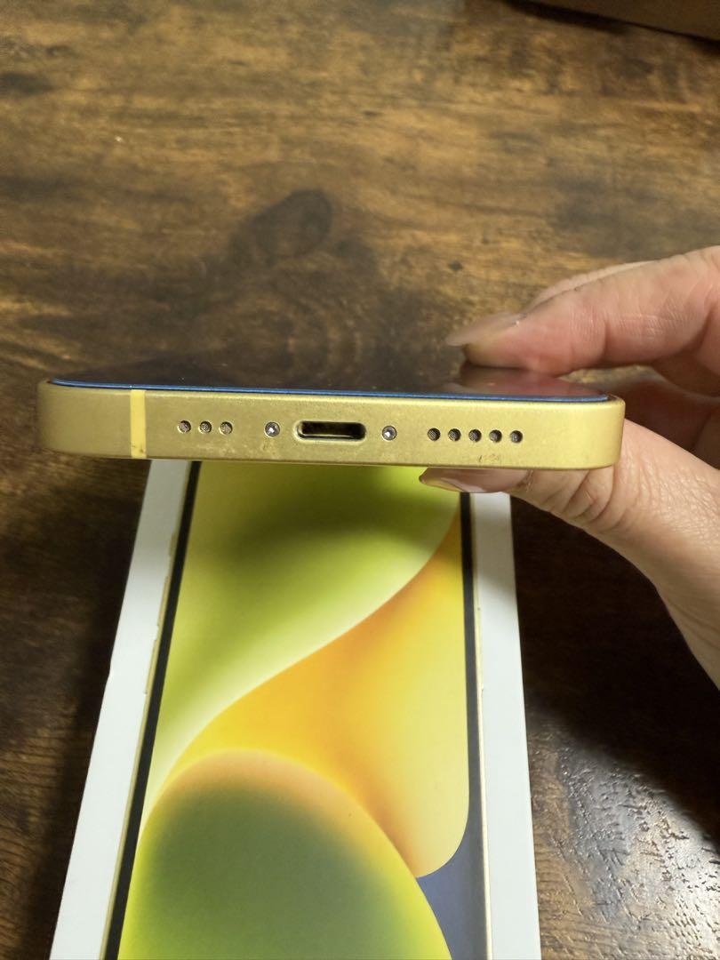 【美品】iPhone 14 128GB simフリー イエロー