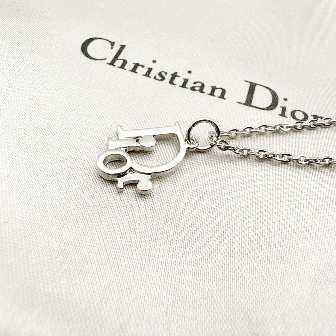 2345-1　極美品✨　Dior　ネックレス　CD ロゴ　希少　50cm