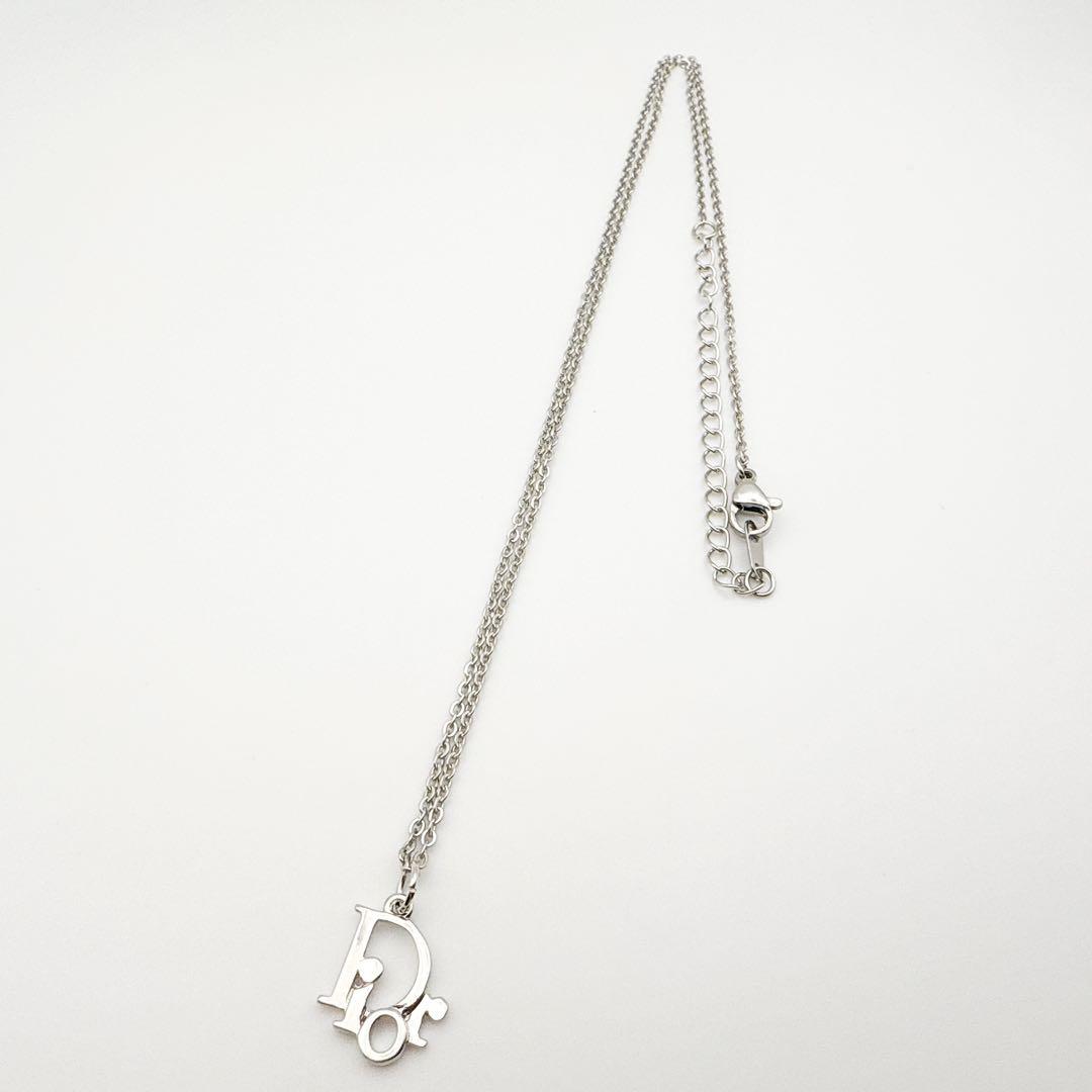 2345-1　極美品✨　Dior　ネックレス　CD ロゴ　希少　50cm