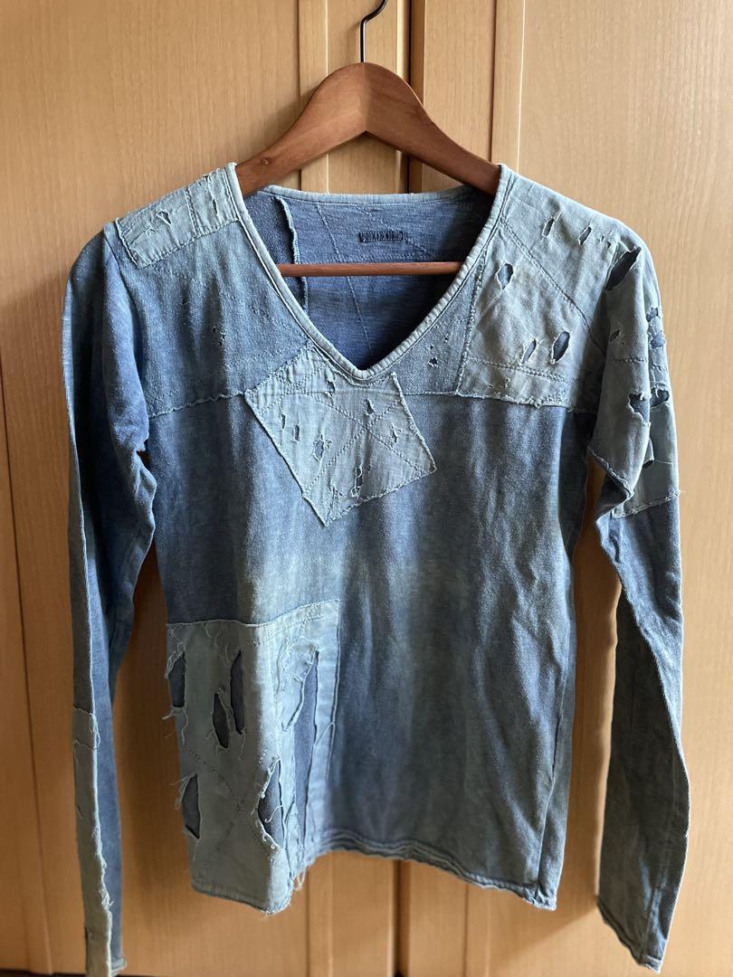 【数々のアワードを受賞】 KAPITAL Blue ロンT hands トップス