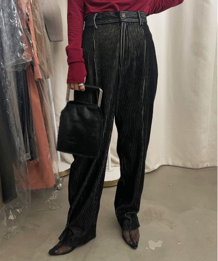 AMERI アメリ　COLOR CORDUROY TAPERED PANTSパンツ