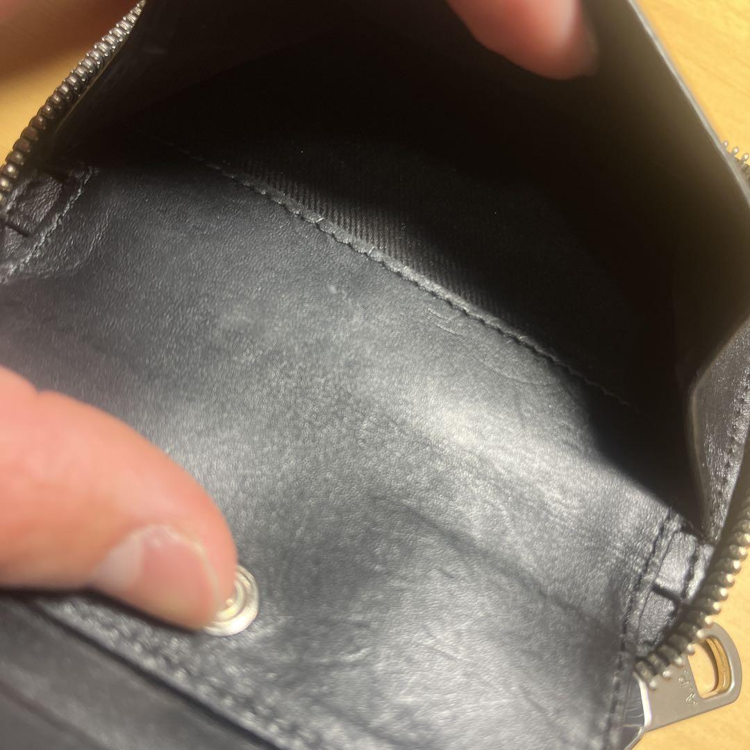【最終値下げ】APC レザー ウォレット 折り 財布 ラウンドファスナー