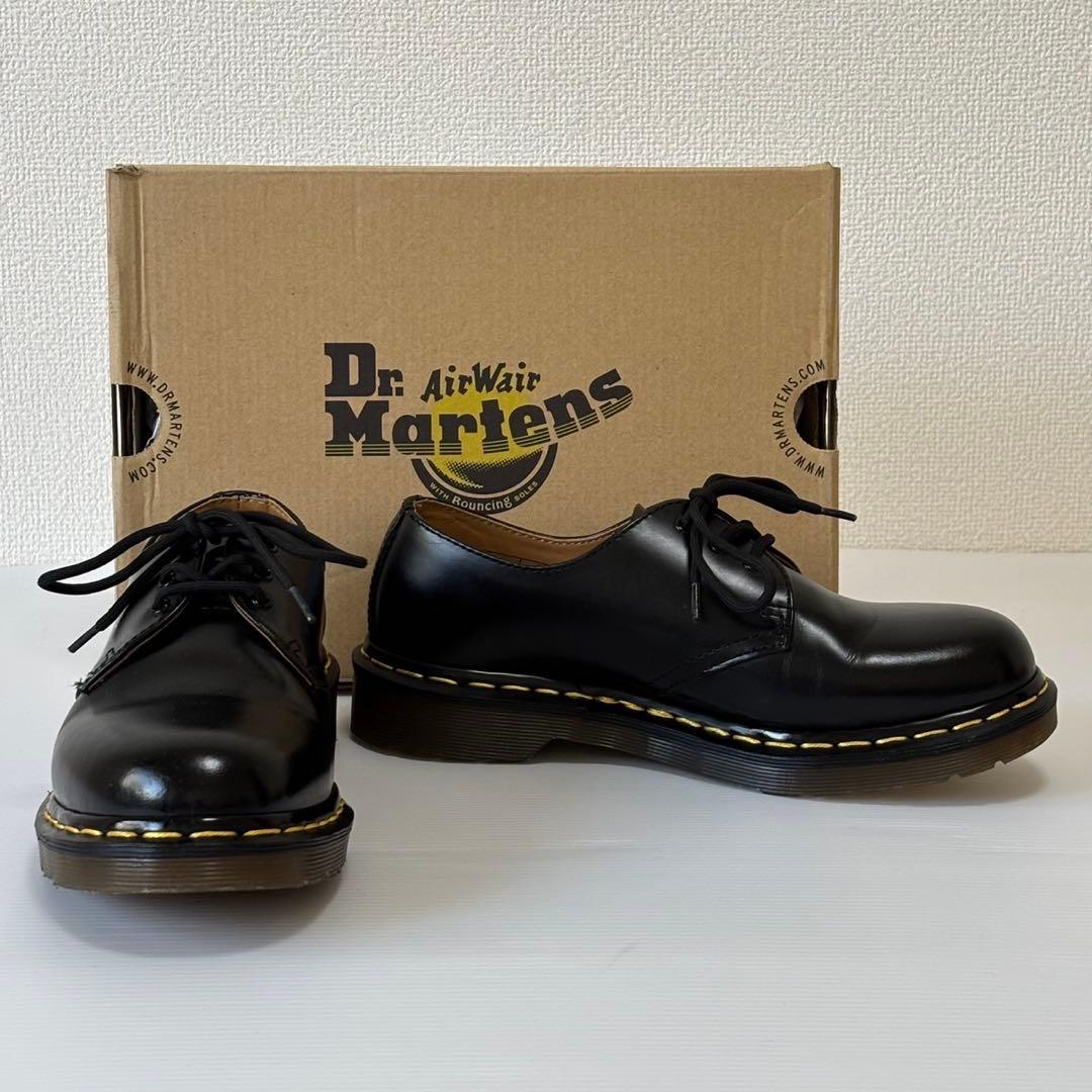 ドクターマーチン Dr.Martens 1461 3ホール ステッチ黒 UK6