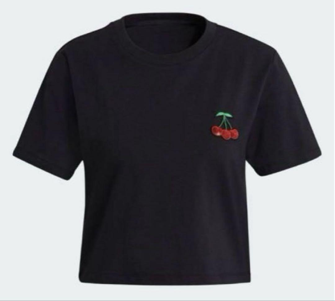adidas originals クロップドTシャツ 値し Sサイズ
