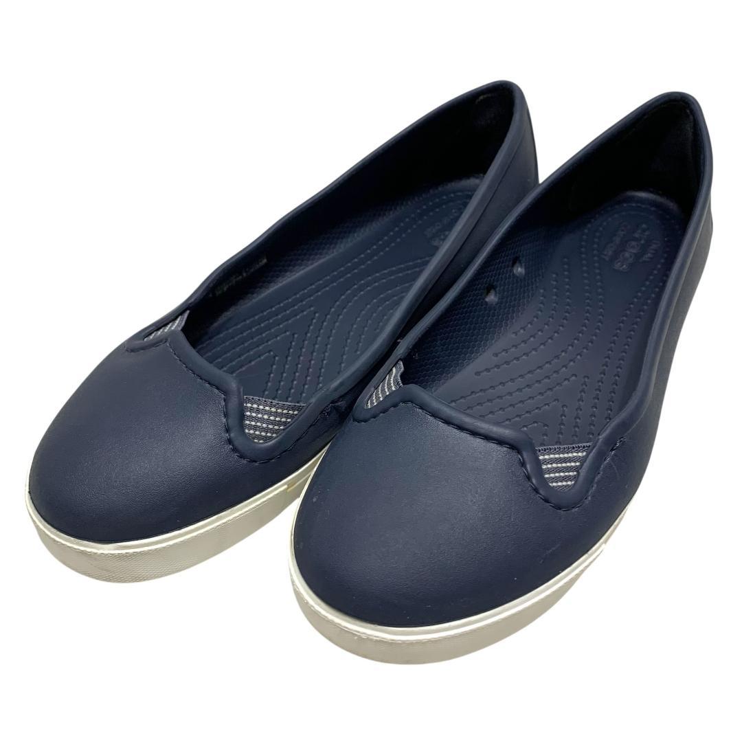 クロックス フラット（パンプス） crocs - 【美品】クロックス (22) フラットシューズ パンプス