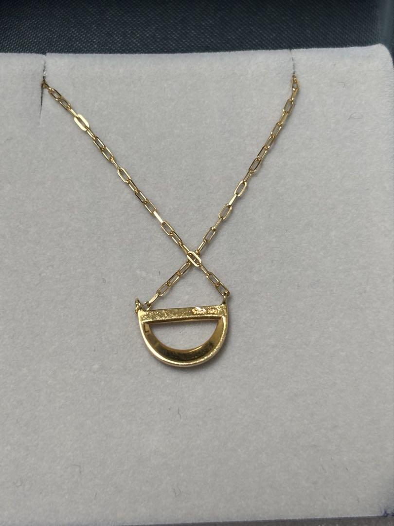 STAR JEWELRY ハーフムーンネックレス K18ゴールド