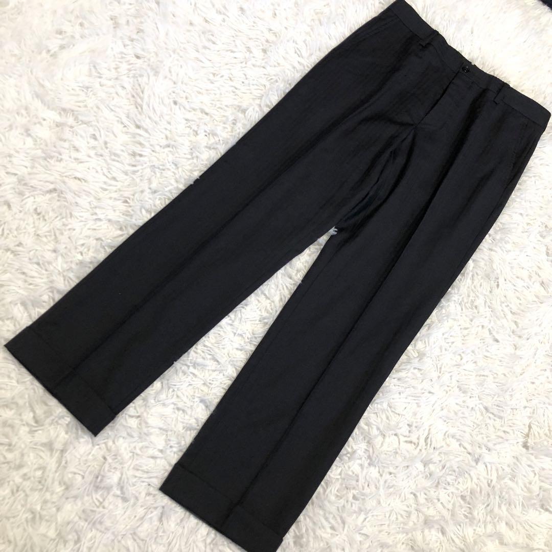 美品✨️ポロバイラルフローレン スーツセットアップ 黒 ストライプ M