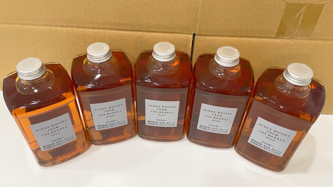 新品未開栓 ニッカウヰスキー フロムザバレル 500ml 5本セット