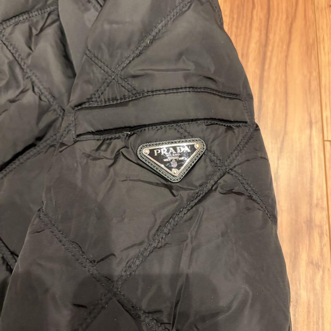 美品 プラダ PRADA キルティング ダウンジャケット SGN460 黒