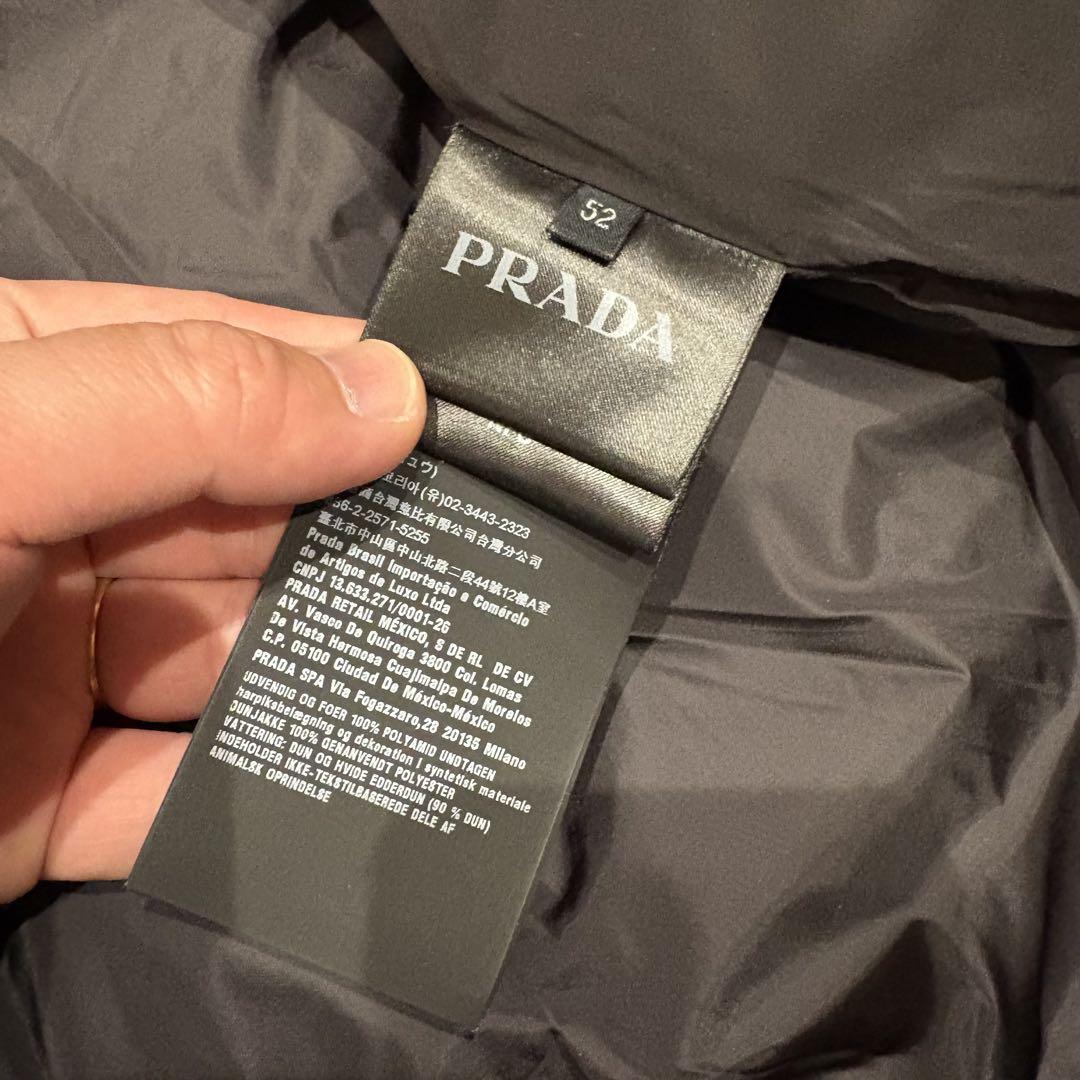 美品 プラダ PRADA キルティング ダウンジャケット SGN460 黒