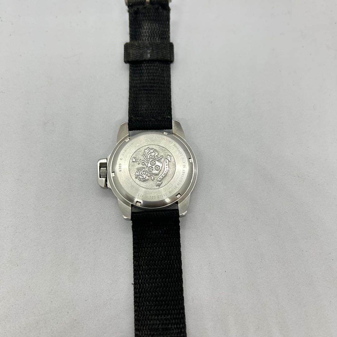 【お年玉セール特価】 HAMILTON 6309 ナイロンベルト Qz デイト カーキ ハミルトン 時計