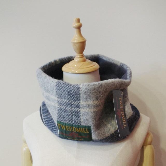 ツイードミル TWEEDMILL チェック柄ウールスヌード ネックウォーマー