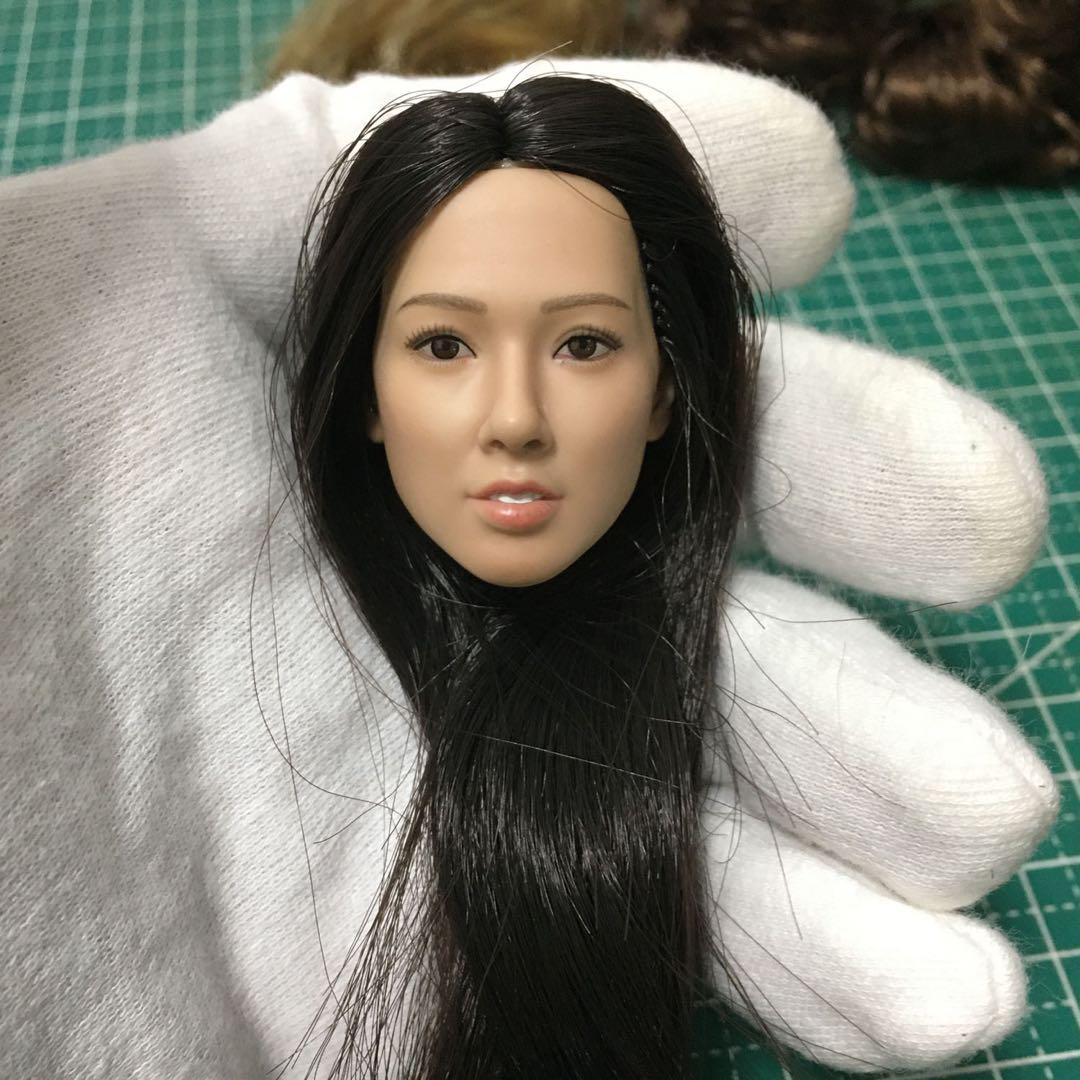 B69 1/6 フィギュア用 ヘッド 植毛タイプ アクセサリー 交換用 白肌 Amazon | LULU SHOP 1/6 フィギュア ドール 用 ヘッド 植毛