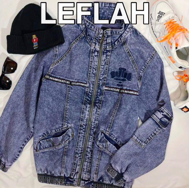 専用です！LEFLAH｜ケンタ着用ケミカルウォッシュデニムジャケットMレフラー