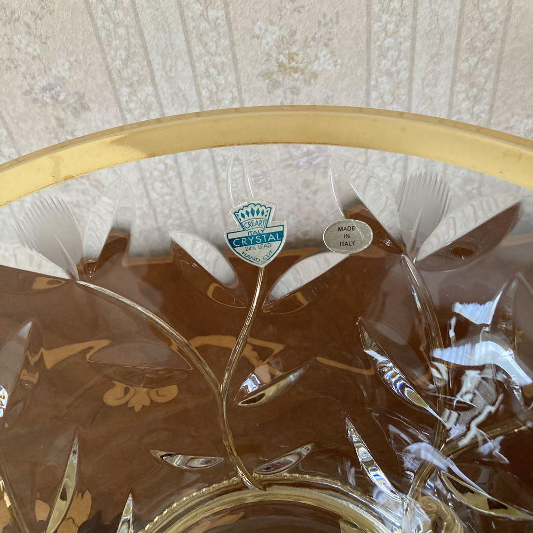 ブランチ　CREART ITALY CRYSTAL24% LEAD花器