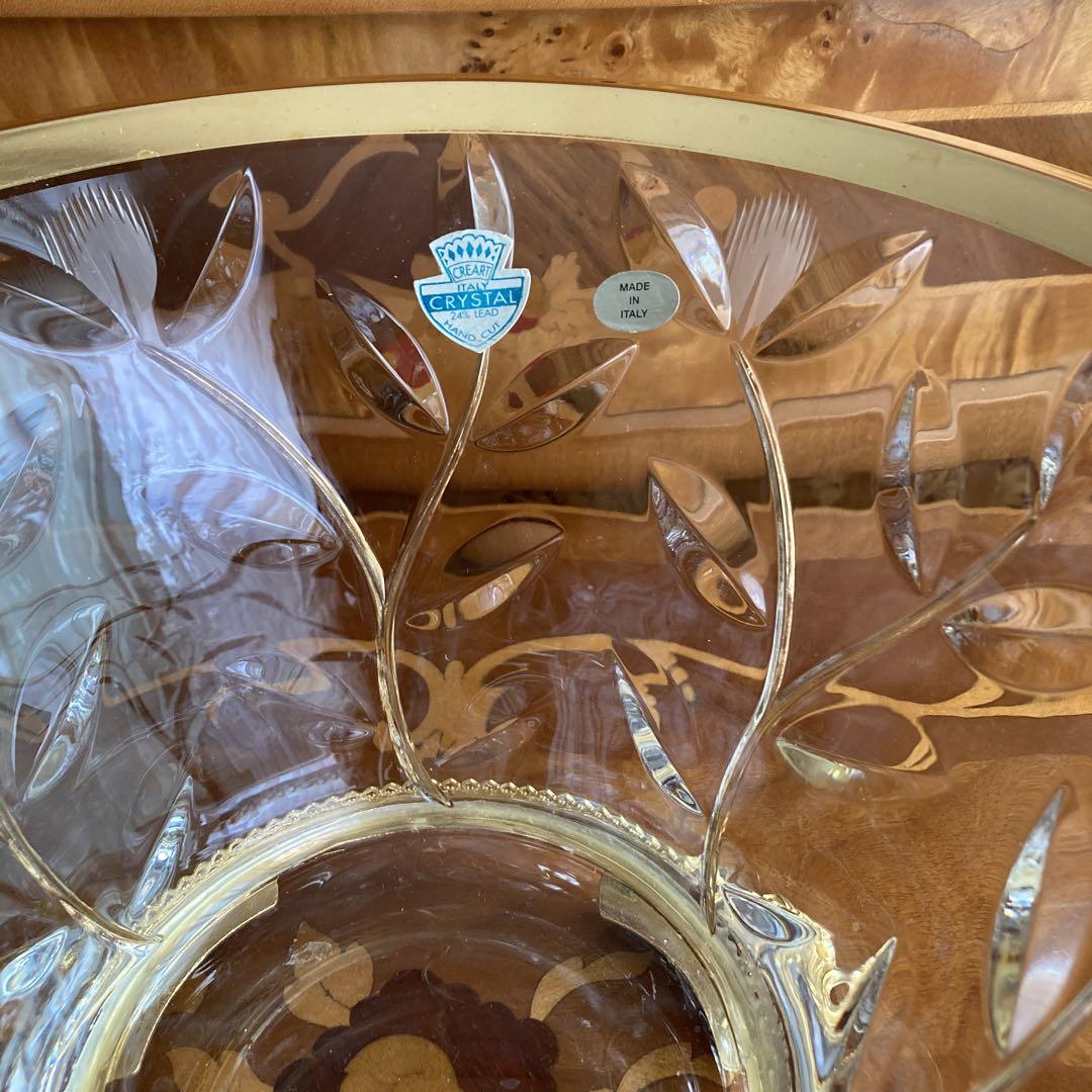 ブランチ　CREART ITALY CRYSTAL24% LEAD花器