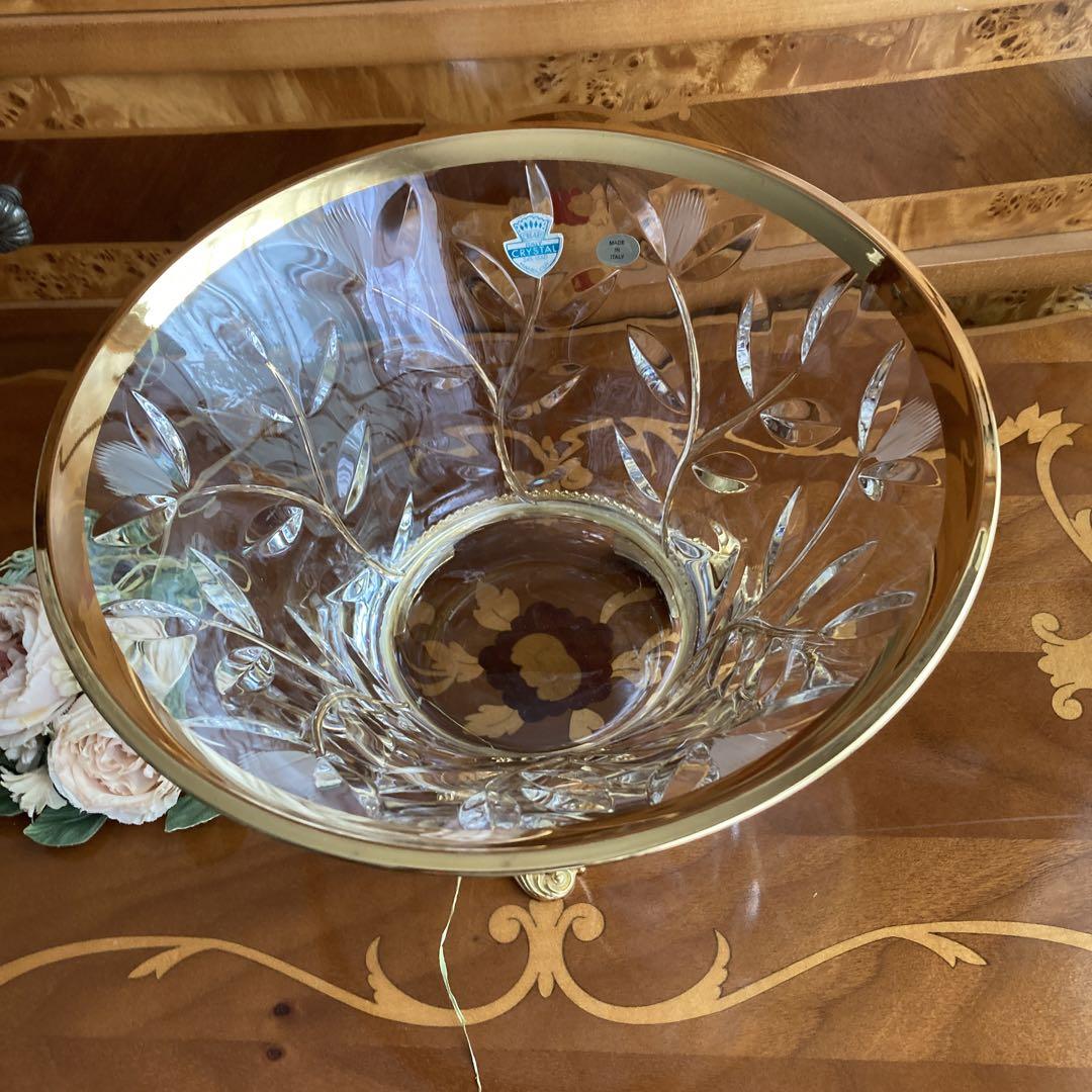 ブランチ　CREART ITALY CRYSTAL24% LEAD花器