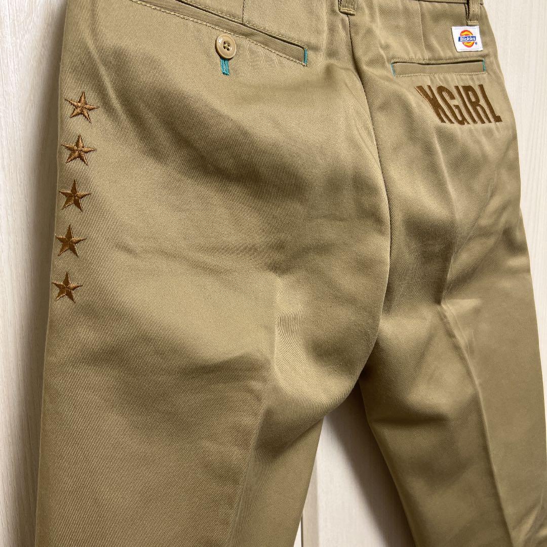 格安在庫あ 美品 TWILLPANTS 別注 キャメル 8qQTE-m57093458974 X-girl×Dickies コラボ 大人気安い