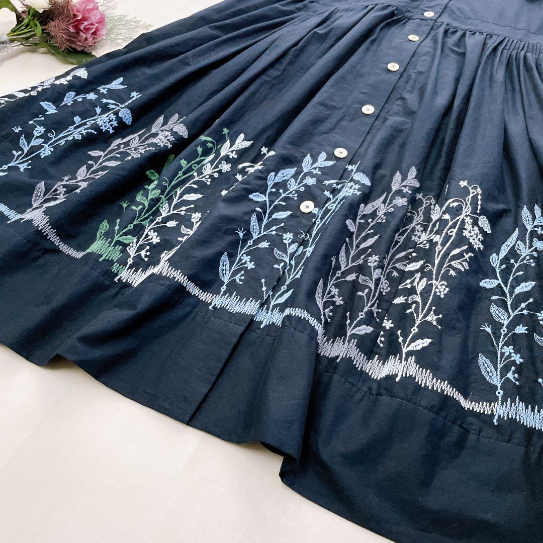新品タグ付き✨コットンハウスアヤ カッスルクームガーデン 草の実 ワンピース M