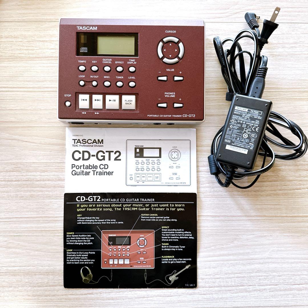 TASCAM CD-GT2 ポータブルCDギタープレーヤー 別売ACアダプタ付