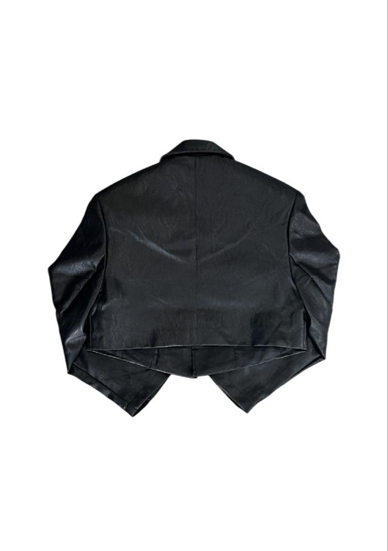 美品✨【ALUDE】short leather jacket