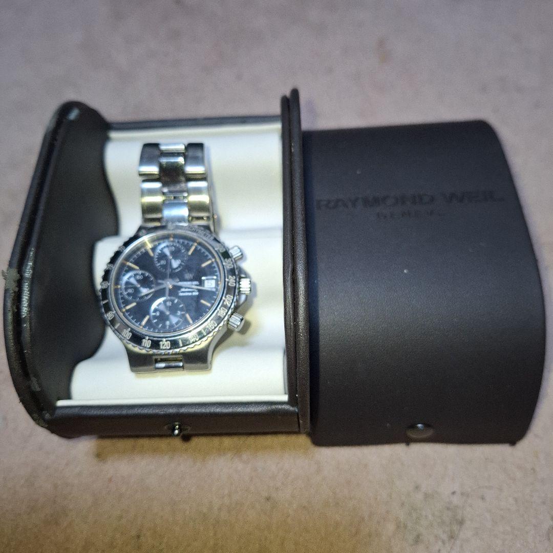 Raymond Weil 自動巻きクロノ ブラック 20万位S17 コマなしRAYMOND WEIL
