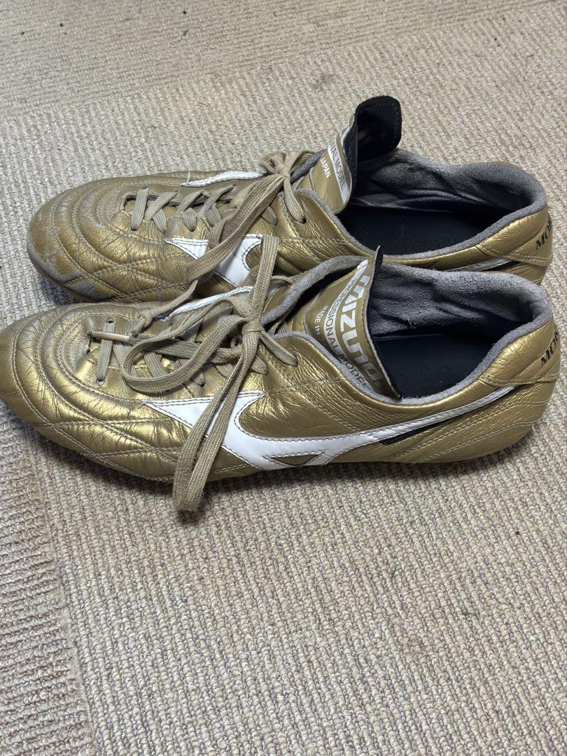 Mizuno Morelia ゴールド シューズ